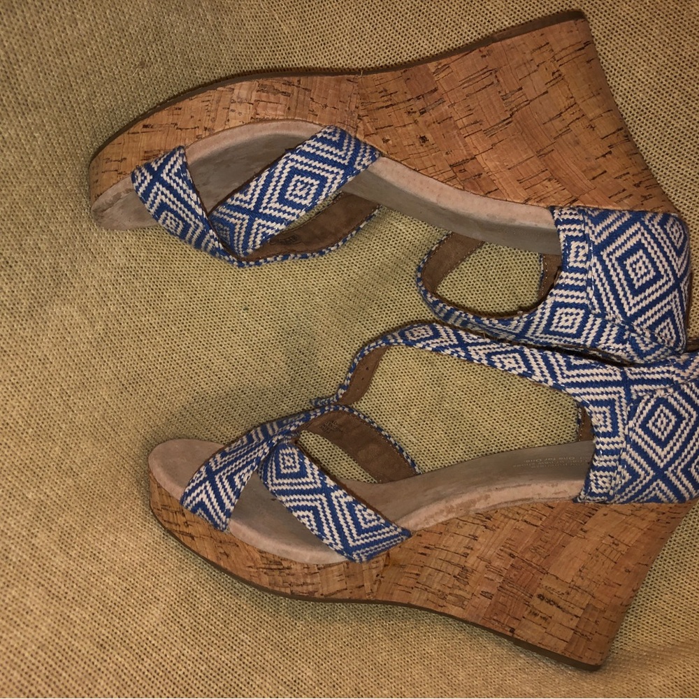 Blue Wedge Tom shoes